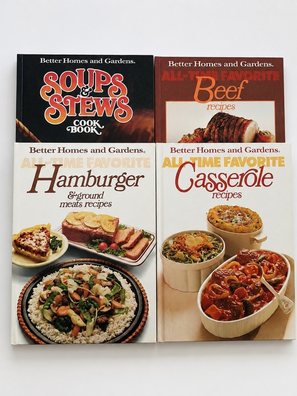 Better Homes & Gardens Vintage Cookbooks Soups & Stews, Beef, Hamburger & Ground